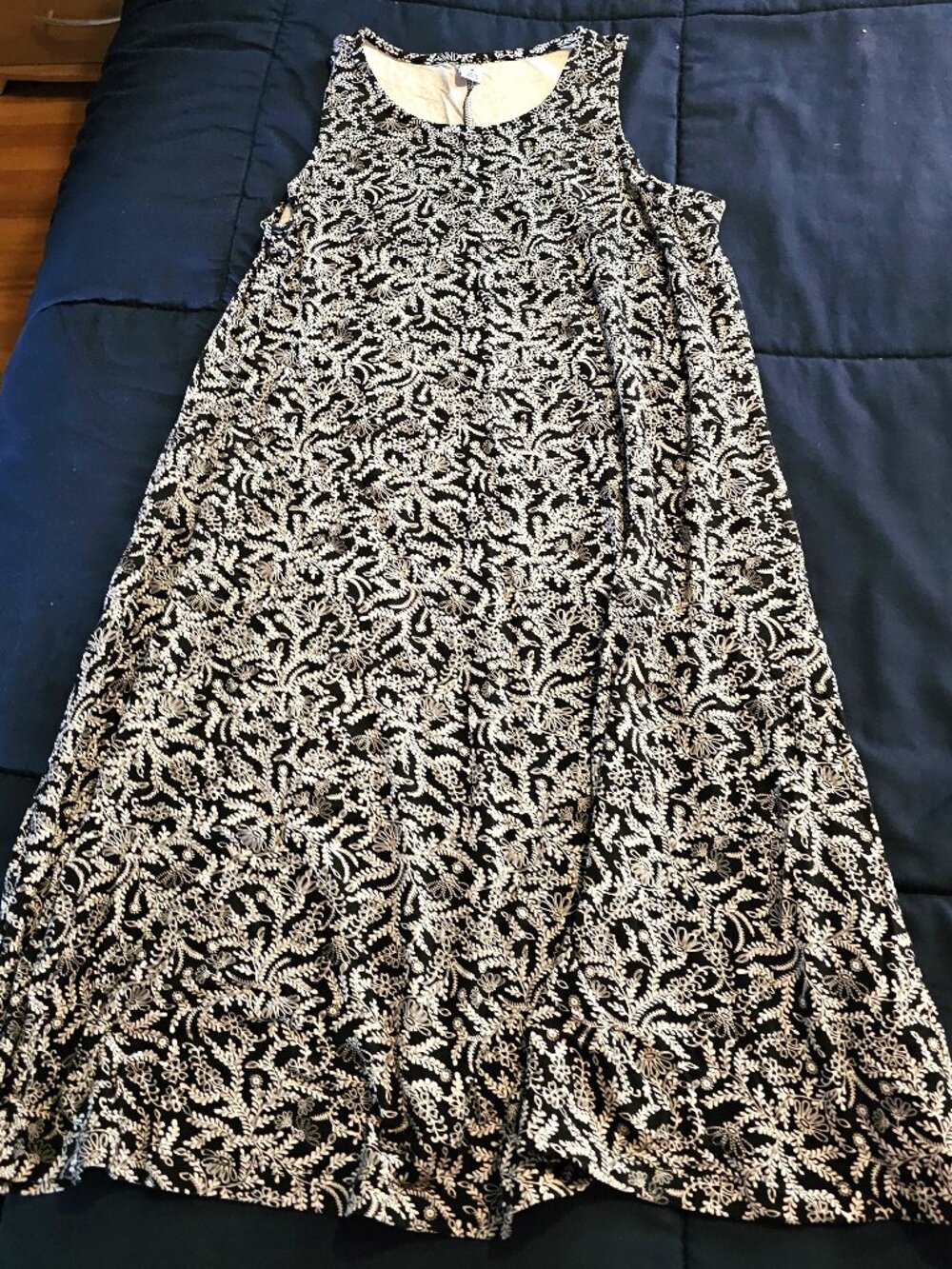 Black And White Swing Dress Old Navy Sz M